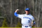 Baseball vs Suffolk  Wheaton College Baseball vs Suffolk University. - (Photo by Keith Nordstrom) : Wheaton, baseball